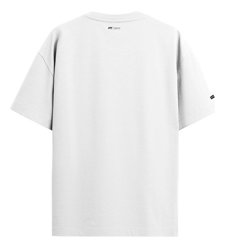 Polera Whatup Hombre Basic White Tiny Logo Black