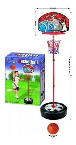 Aro Baloncesto Deportivo Armable Niños 19cm Soporte + Pelota