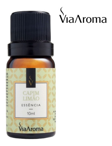 Imagem 1 de 1 de Essência Aromática Capim Limão 10 Ml Via Aroma Para Difusor