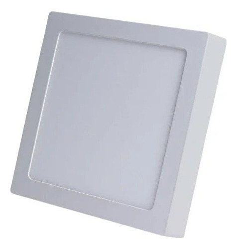 Gui Leds Plafon Quadrado Led Sobrepor 18w Bivolt Branco Frio