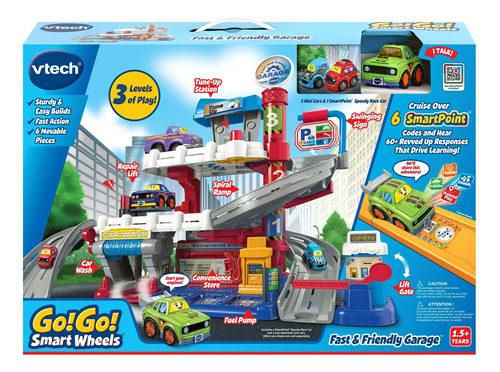 Vtech Fast & Friendly Garage Pista Carros Luces Y Sonido