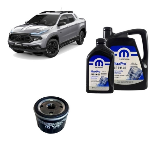 Imagen 1 de 5 de Kit De Filtro Y Aceite Mopar Fiat Toro Mca 1.3 Nafta