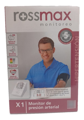 Tensiometro Digital Brazo Rossmax X1, Garantia 1 Año