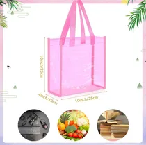 Comprar Bolsa Mediana De Pvc Fucsia Ideal Para Cotillones O Regalos
