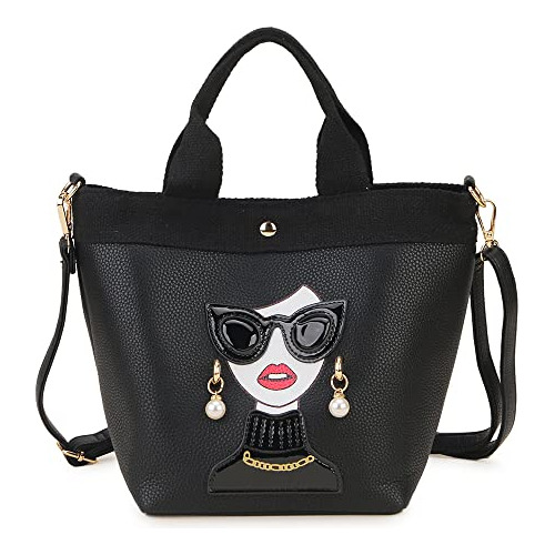 Enjoinin Funky Lady Face Purse For Women Casual Shopping Bag