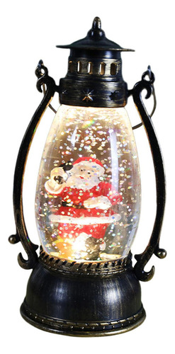 Farol Navideño Iluminado Con Forma De Globo De Nieve Brillan