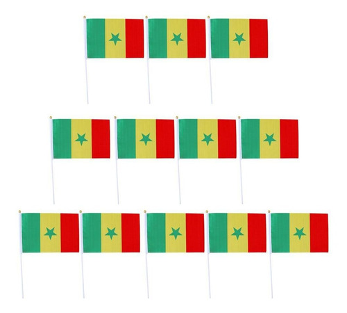 Banderas Que Agitan De La Mano Senegal