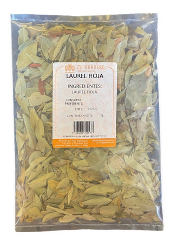 Hojas De Laurel Deshidratado 500 Gramos