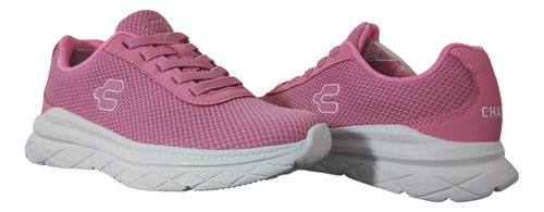 Tenis Charly Comodos Rosas Tela Deportivos Dama