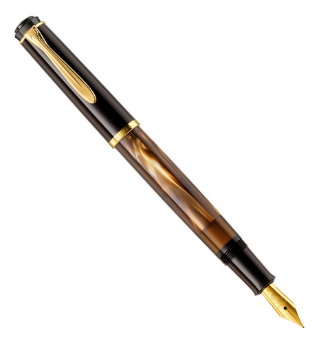 Pluma estilográfica M200 Brown Pelikan Medium Pen Color Opcional Color Exterior Marrón