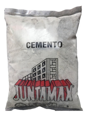 Cemento Comun Gris X10kg Juntamax Reparaciones Rajaduras