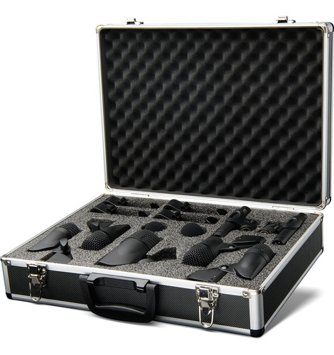 Dm-7: Juego Completo De Microfonos De Bateria Para Grabac...