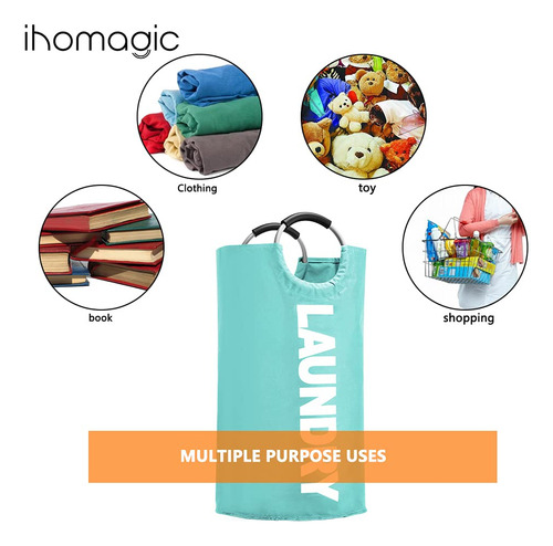 Ihomagic Cesta De Lavandera De Tamao Grande De 120 Litros, C