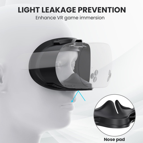 Funda Facial De Silicona Compatible Con Meta Quest 3s