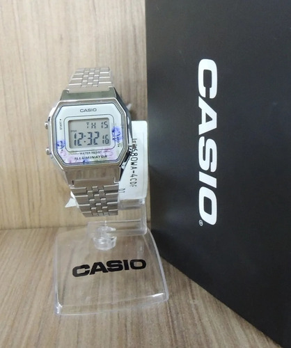 Relógio Casio Vintage Prata La680wa-4cdf Original + Nf
