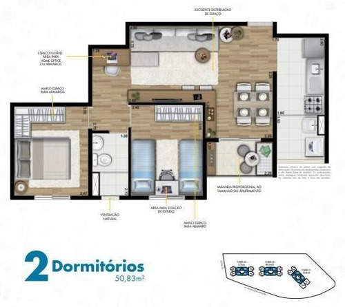 Imagem 13 de 15 de Apartamento À Venda No Bairro Vila Carrão - São Paulo/sp - O-5375-18126