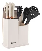 Comprar Juego Set Menaje Cuchillos+tabla+soporte Cuori Nadia 13 Pzas