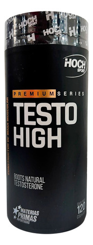 Testo High Hoch Sport - Boost Natural Testosterone - 120 Cap Sabor Sin sabor