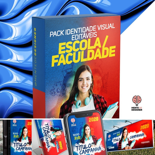 Pack Identidade Visual Completo = Escola/faculdade