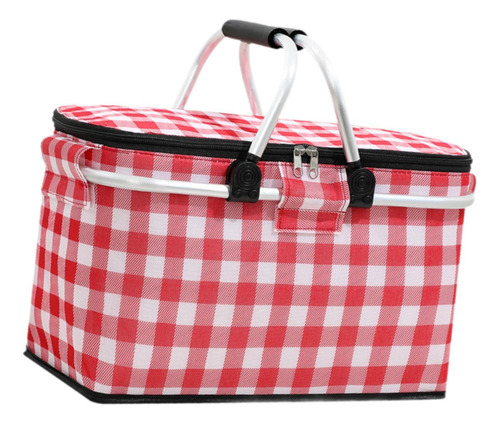 Cesta De Picnic, Bolsa Térmica Aislante, Bolsa Rojo