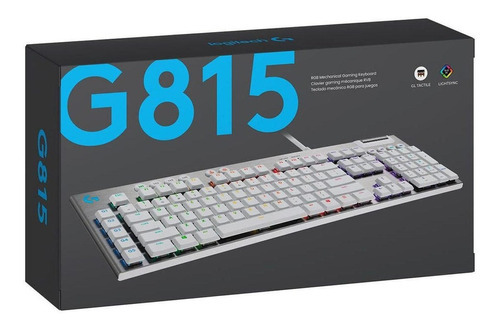 Teclado para jogos Logitech G815 Touch Lightsync RGB branco