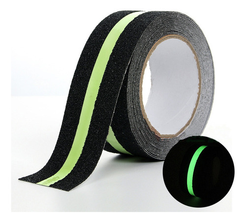 Grip Tape Adhesivo Grip Interior Para Escalera Piso The Dark