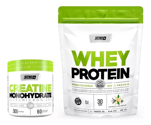 Star Nutrition Whey Protein Doy + Creatina 300gr Monohidrato