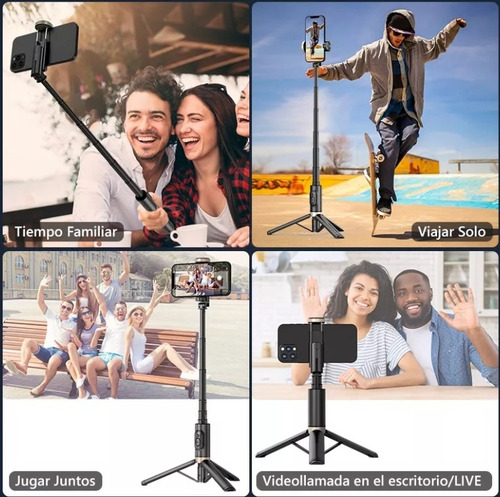 Q12 Selfie Stick Con Trípode Control Remoto Bluetooth