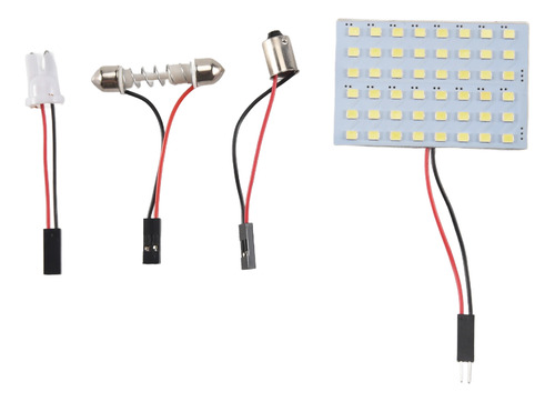 Panel De Luz Led Blanco 1210 Smd 48 Para Interior De Coche W