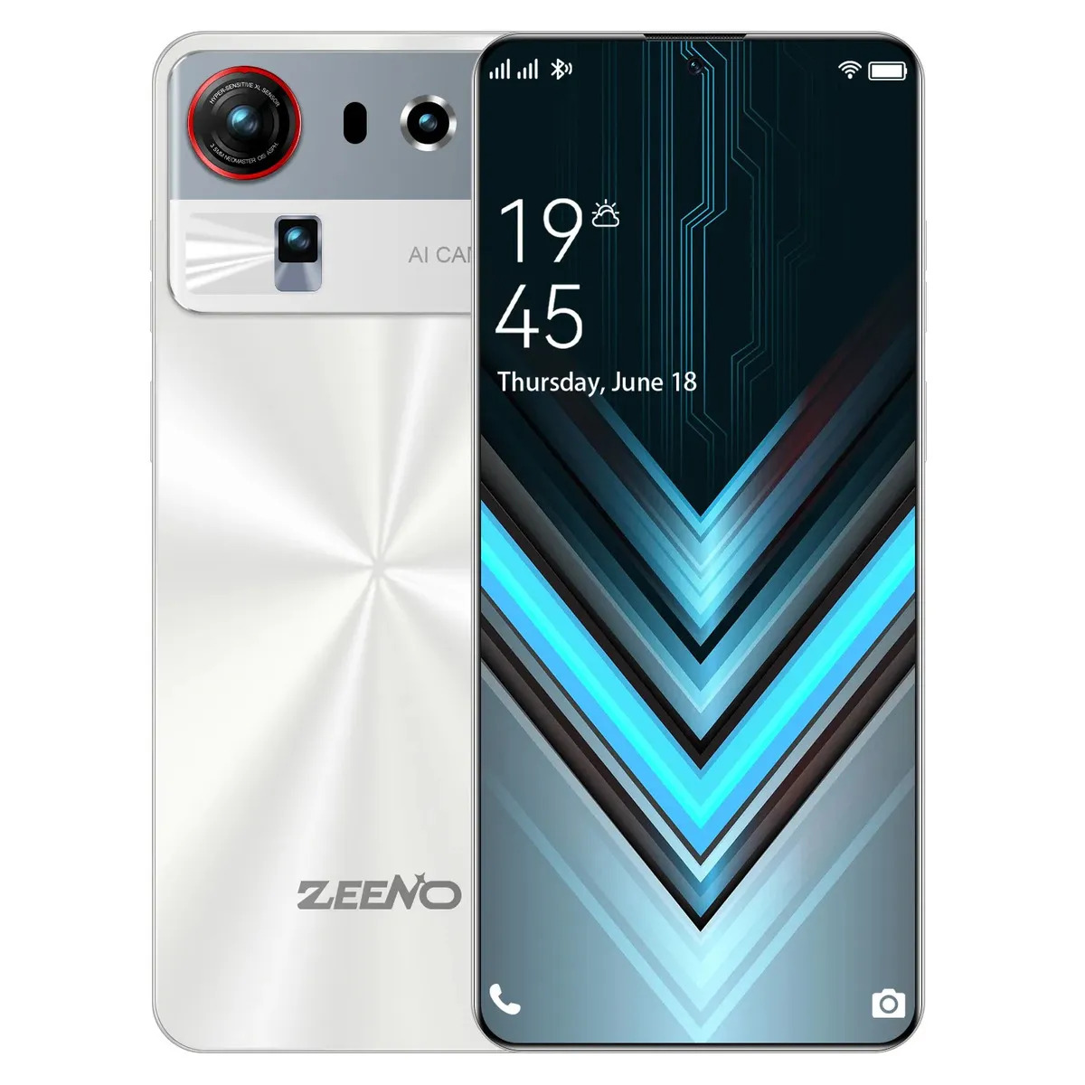 Smartphone Gama Alta ZEENO Z80 Ultra 5g 24gb Ram 2048gb Rom Dimensity 9500 6.85" 120hz 108+72mp 8000mah Android 16 Ip68 Nfc Carga Rapida Celular Gamer Negro Desbloqueado