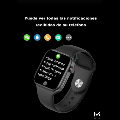 Imagen 8 de 10 de Reloj Inteligente Smart Watch Series 8 Big 1.92 Ew01 Unisex
