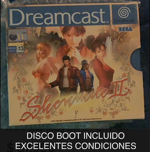 Sega Dreamcast - Shenmue Ii Nmint ,cib (pal) Euro - Env Grt