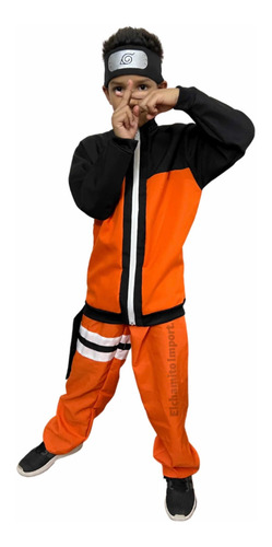 Imagen 4 de 9 de Disfraz Traje Naranjo Naruto