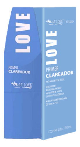 Primer Clareador Com Acido Hialuronico Max Love J