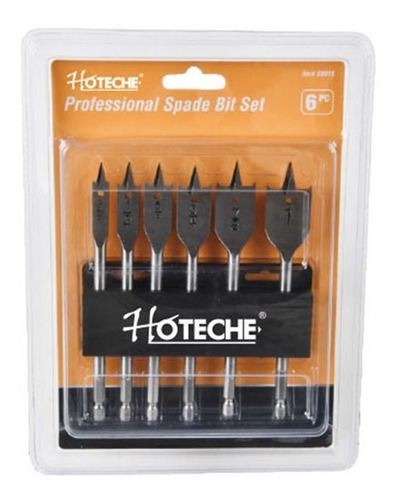 Broca Plana Madera Set 6 Pcs. - Hoteche