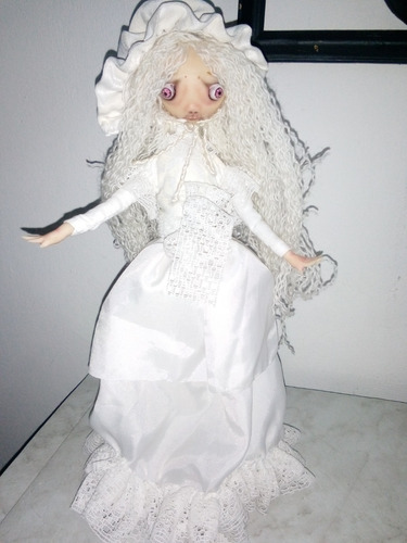 Muñeca Gótica Artesanal Hecho De Porcelana 