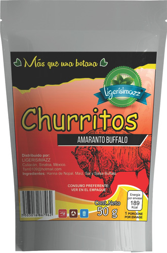Botana Churritos De Amaranto Salsa Buffalo Premium