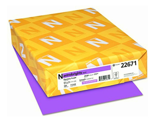 Neenah Papel De Color Astrobrights, 24 lb, 8.5 x