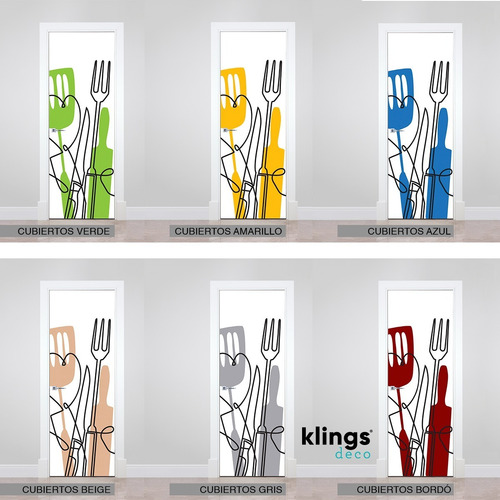 Imagen 4 de 8 de Vinilos Decorativos Para Puertas Plotter Puerta Empapelado
