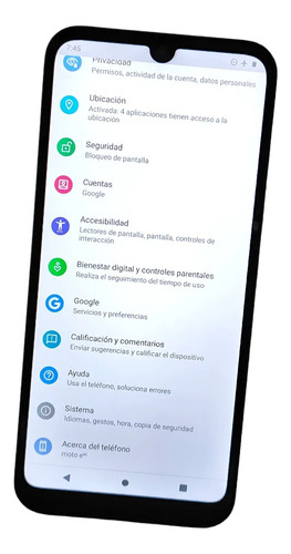 Display Touch Con Marco Moto E6i Xt2053-5 Original (Reacondicionado)