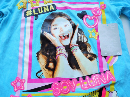 Soy Luna Set Pijama Para Niñas Polo + Short Disney Store