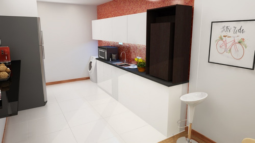 Imagen 3 de 9 de Barra Para Cocina Con Mesa Plegable Tipo Desayunador O Escritorio - Flotante - 1431