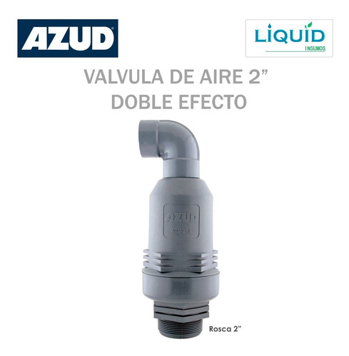 Imagen 1 de 4 de Valvula Ventosa De Aire Doble Efecto 2 P/ Riego Goteo Azud