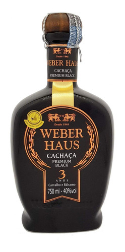 Cachaça Weber Haus Premium Black 750ml