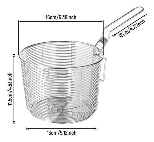 Cesta Para Freír Comida Presentación Vajilla 16cm
