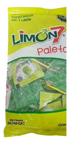 Paleta Limón 7 Marca Anáhuac Sal Y Limón 30pz