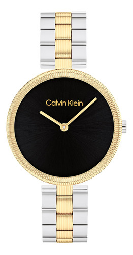 Relógio Calvin Klein Gleam Feminino Dourado E Preto - 251000