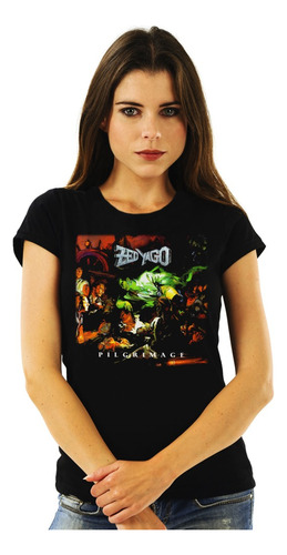 Polera Mujer Zed Yago Pilgrimage Metal Impresión Directa