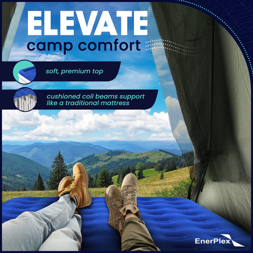 Cama Inflable Twin/queen Con Bomba De Alta Velocidad