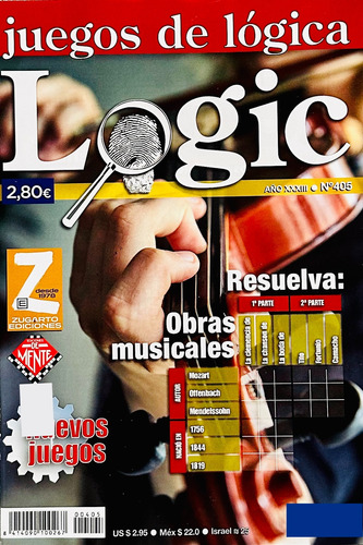 Logic Juegos De Lógica N° 405 - Ediciones De Mente